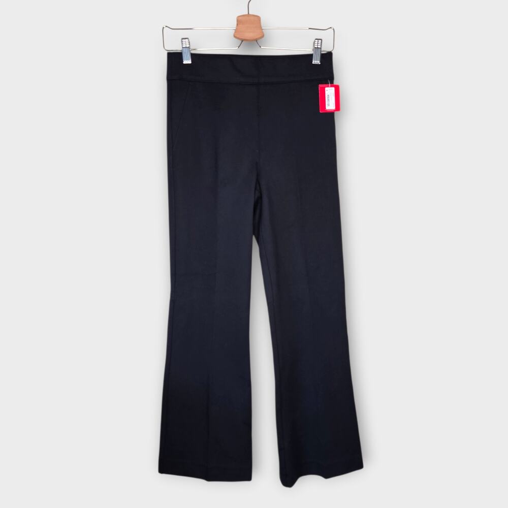 NEW SPANXsmooth PerfectFit Ponte Kick Flare Pant Black Women's Small